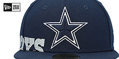 Cowboys SIDE-SPLIT Navy Fitted Hat by New Era - 3rd View