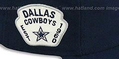 Cowboys SIDE TEAM-PATCH Navy Fitted Hat by New Era - 3rd View