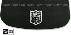 Cowboys SNAKESKIN SLEEK Black Fitted Hat by New Era - 3rd View