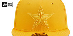 Cowboys TONAL TEAM-BASIC SNAPBACK Gold Hat by New Era - 3rd View