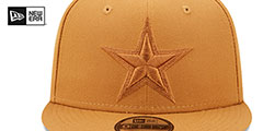 Cowboys TONAL TEAM-BASIC SNAPBACK Panama Tan Hat by New Era - 3rd View