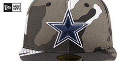 Cowboys URBAN CAMO TEAM-BASIC Fitted Hat by New Era - 3rd View