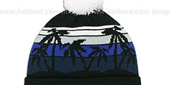 Cowboys WINTER TROPICS Black Knit Beanie Hat by New Era - 3rd View