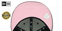 Cubs 1914 COOPERSTOWN PINK LOGO BOTTOM Fitted Hat by New Era - 3rd View