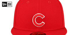 Cubs 1990 ASG SIDE-PATCH UP Red-White Fitted Hat by New Era - 3rd View