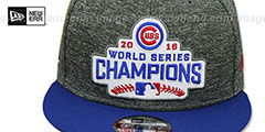 Cubs 2016 WORLD SERIES CHAMPS PATCH SNAPBACK Grey-Royal Hat by New Era - 3rd View