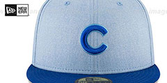 Cubs 2018 FATHERS DAY Sky-Royal Fitted Hat by New Era - 3rd View