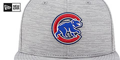 Cubs 2023 CLUBHOUSE Heather Grey Fitted Hat by New Era - 3rd View