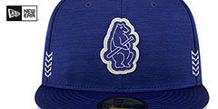 Cubs 2024 COOPERSTOWN CLUBHOUSE Heather Royal Fitted Hat by New Era - 3rd View