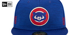 Cubs 2024 ONFIELD CLUBHOUSE Heather Royal Fitted Hat by New Era - 3rd View