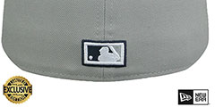 Cubs COOPERPACK Grey-Navy Fitted Hat by New Era - 3rd View