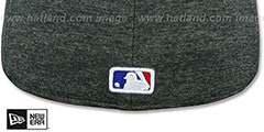 Cubs HEATHER-HUGE Grey-Black Fitted Hat by New Era - 3rd View