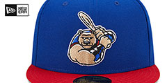 Cubs MILB MARVEL DEFENDERS Royal-Red Fitted Hat by New Era - 3rd View