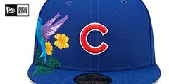 Cubs SIDE-BLOOM Royal Fitted Hat by New Era - 3rd View