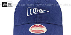 Cubs VINTAGE PENNANT STRAPBACK Royal Hat by New Era - 3rd View