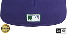 Devil Rays COOPERPACK Purple-Green Fitted Hat by New Era - 3rd View