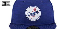 Dodgers 2023 CLUBHOUSE Heather Royal Fitted Hat by New Era - 3rd View