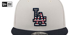 Dodgers 2024 JULY 4TH STARS N STRIPES SNAPBACK Hat by New Era - 3rd View