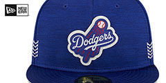 Dodgers 2024 ONFIELD CLUBHOUSE Heather Royal Fitted Hat by New Era - 3rd View