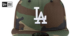 Dodgers 2024 WORLD SERIES CHAMPIONS SNAPBACK Army Camo Hat by New Era - 3rd View