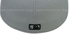 Dodgers 2T TEAM-BASIC Grey-Black Fitted Hat by New Era - 3rd View