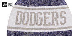 Dodgers BANNER Knit Beanie Hat by New Era - 3rd View