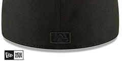 Dodgers BLACKOUT Fitted Hat by New Era - 3rd View