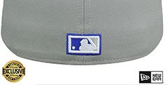 Dodgers COOPERPACK Grey-Royal Fitted Hat by New Era - 3rd View