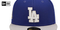 Dodgers LETTERMAN SIDE-PATCH Fitted Hat by New Era - 3rd View