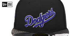 Dodgers METALLIC CAMO Fitted Hat by New Era - 3rd View