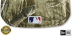 Dodgers MLB TEAM-BASIC Realtree Camo Fitted Hat by New Era - 3rd View