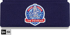 Dodgers RETRO-CUFF Knit Beanie by New Era - 3rd View