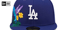 Dodgers SIDE-BLOOM Royal Fitted Hat by New Era - 3rd View