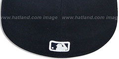 Dodgers TEAM-BASIC Navy-White Fitted Hat by New Era - 3rd View