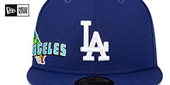 Dodgers STATEVIEW Royal Fitted Hat by New Era - 3rd View