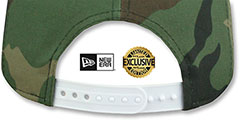 Dodgers TEAM-BASIC SNAPBACK Army Camo-White Hat by New Era - 3rd View