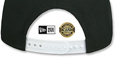 Dodgers TEAM-BASIC SNAPBACK Black-White Hat by New Era - 3rd View