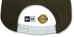 Dodgers TEAM-BASIC SNAPBACK Brown-White Hat by New Era - 3rd View