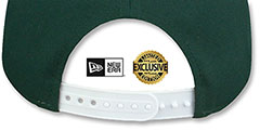 Dodgers TEAM-BASIC SNAPBACK Dark Green-White Hat by New Era - 3rd View