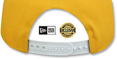 Dodgers TEAM-BASIC SNAPBACK Gold-White Hat by New Era - 3rd View