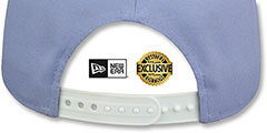 Dodgers TEAM-BASIC SNAPBACK Lavender-White Hat by New Era - 3rd View