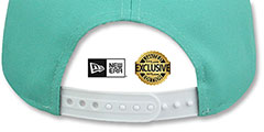 Dodgers TEAM-BASIC SNAPBACK Mint-White Hat by New Era - 3rd View