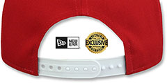 Dodgers TEAM-BASIC SNAPBACK Red-White Hat by New Era - 3rd View