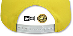 Dodgers TEAM-BASIC SNAPBACK Yellow-White Hat by New Era - 3rd View