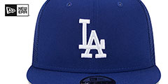 Dodgers TEAM-BASIC TRUCKER SNAPBACK Royal Hat by New Era - 3rd View