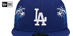 Dodgers TONAL WAVE Royal Fitted Hat by New Era - 3rd View