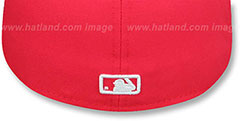 Dodgers URBAN CAMO-BOTTOM Lava Red Fitted Hat by New Era - 3rd View