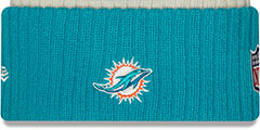 Dolphins 2022 NFL SIDELINE Knit Beanie Hat by New Era - 3rd View