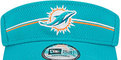 Dolphins 2023 NFL TRAINING CAMP VISOR Aqua by New Era - 3rd View