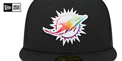 Dolphins 2023 ONFIELD CRUCIAL CATCH Fitted Hat by New Era - 3rd View